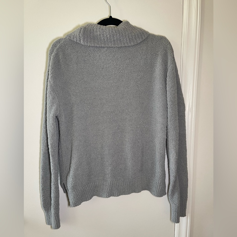 Pink Lily Teddy Sweater in Gray